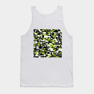 Green Camo pattern digital Camouflage Tank Top